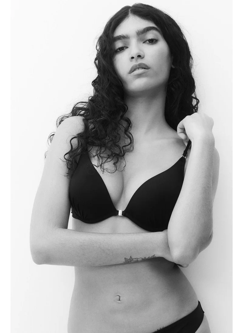 H&M Super push-up deep plunge bikini top