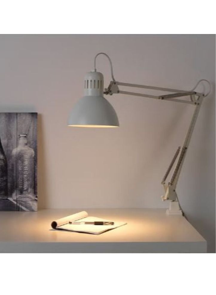 Tertial Swing Arm Desk Lamp with Clamp Mount - White - Image 1