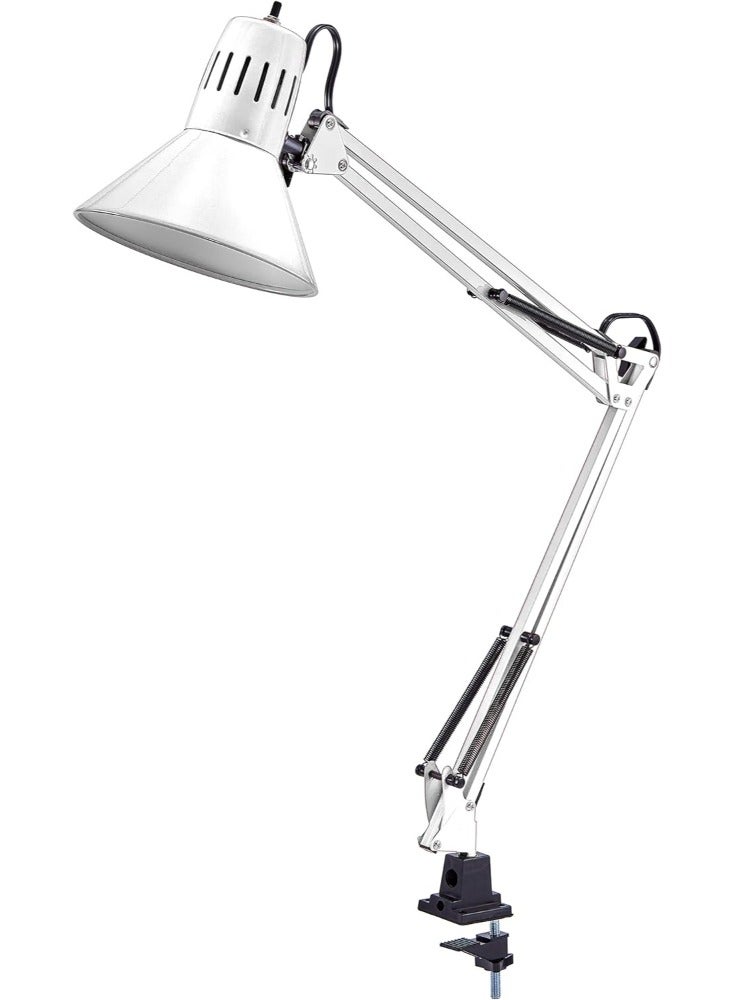 Tertial Swing Arm Desk Lamp with Clamp Mount - White - Image 2