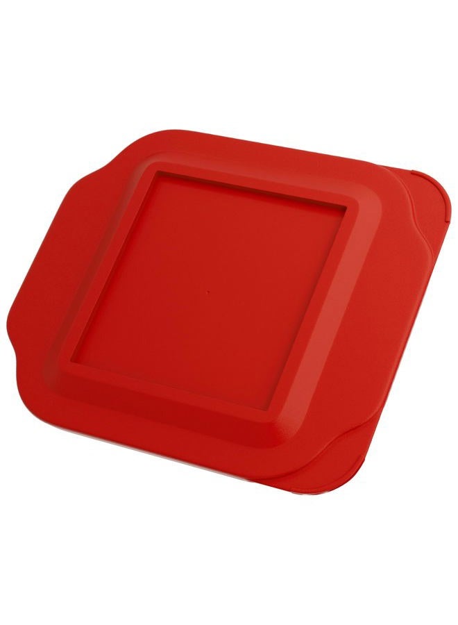 MRX Solutions Replacement Lid Cover for Pyrex 2-QT 8"x8"Glass Baking Dish Caserole Container Cover 222-PC (Red) - Image 1