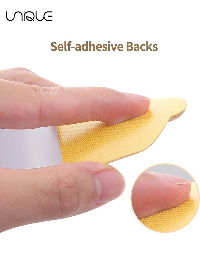 Unique 2 Pairs Shoe Inserts for Kids, Heel Shoe Grips Liner for Loose Shoes, Inserts Grips Liners Heel, Preventing Heel Rubbing and Blisters, for Girls and Boys Boots, Trainers(Beige) - Image 3