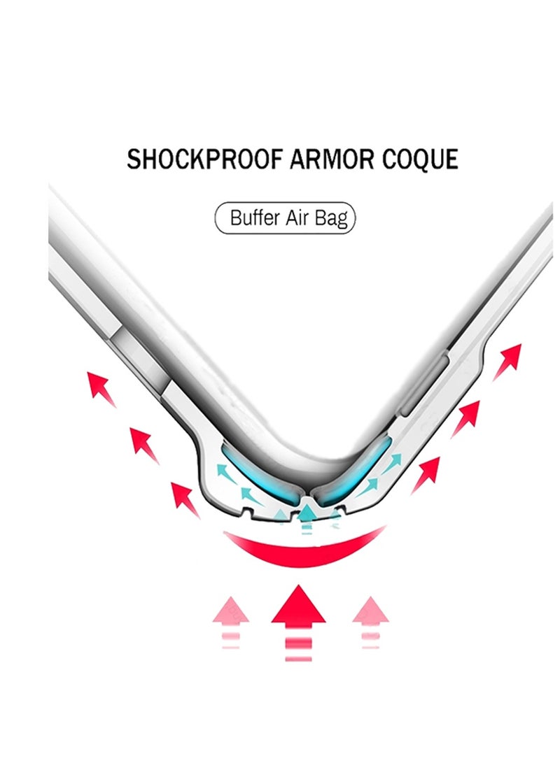 Wtech Motorola Edge 50 5G 2024 Hybrid TPU Silicone with Raised Armour Bumpers Slim Case Cover - Black - Image 4