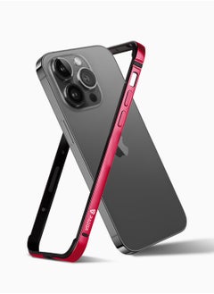 Raegr RAEGR iPhone 15 Pro Case | Anodized Aluminum Bumper | Supports Mag-Safe Wireless Charging | Edge Armor Protective Minimal Case Designed for iPhone 15 Pro (6.1-Inch) (2023) - Red RG10517  - Image 1