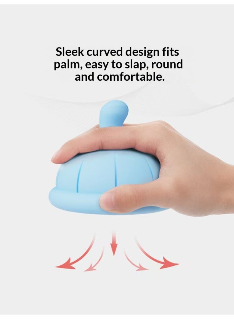 Baby Burping Device, Anti-Spitting Silicone Baby Burping Device, Silicone Mom Palm Cup for Burping Helper Phlegm, Green - Image 4