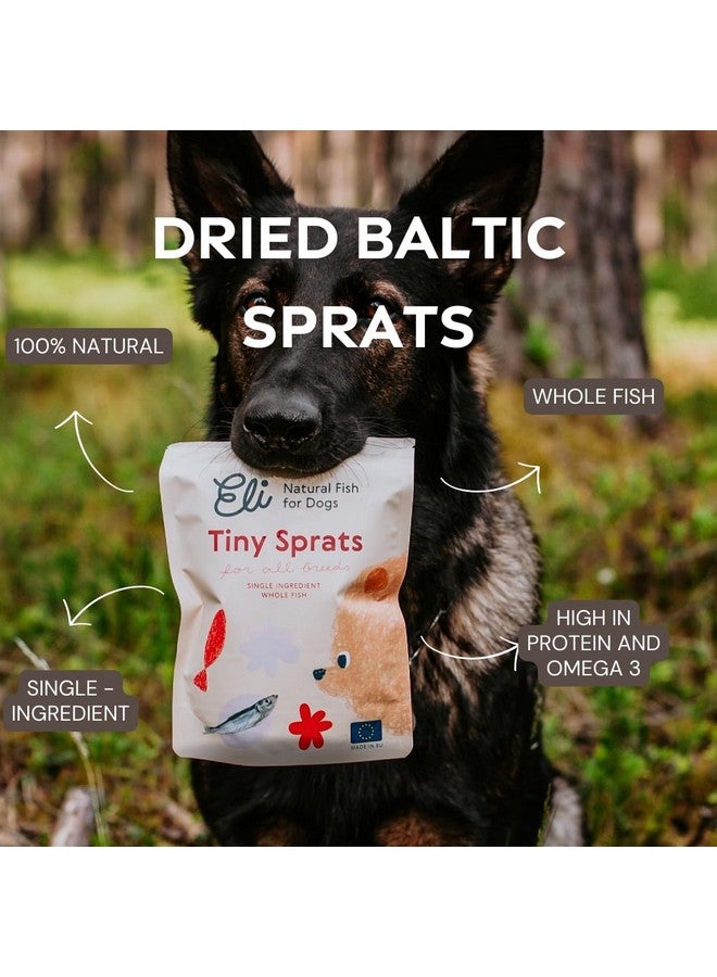 Eli Baltic Sprats 3 oz - Naturals Premium Dog Treats, Whole Fish, Rich in Protein & Omega 3, Grain Free, Single Ingredient, Hypoallergenic, Gluten Free, Air Dried, Training Treat - Image 4