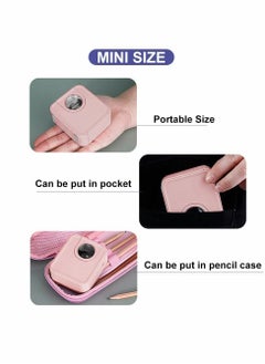 Y&D Electric Pencil Sharpener, Mini Automatic Sharpener with Container Battery Powered for 6-8mm Pencils, Portable Small Home Office Teacher Kids (Pink)  - Image 3