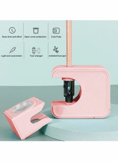 Y&D Electric Pencil Sharpener, Mini Automatic Sharpener with Container Battery Powered for 6-8mm Pencils, Portable Small Home Office Teacher Kids (Pink)  - Image 4