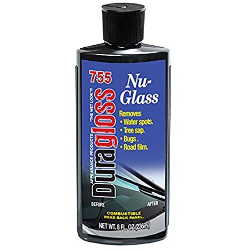 Duragloss 755 Automotive Glass Water Spot Remover  8 oz