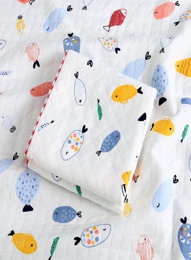 Reexplore Ultra Super Soft 100% Knitted Cotton Baby Swaddle Cloth | Soft Cotton Sheets Baby Wrap Fluffy 3 Layered AC Wrapping Receiving Blanket for New Born Babies (85x85 Cm,)-Pack of 1 (White 2) - Image 1