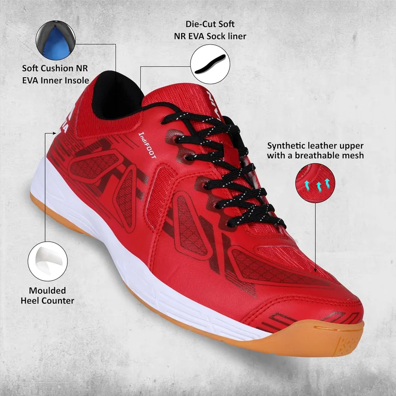 نيفيا Nivia Appeal 3.0 Badminton Shoe - Crimson Red