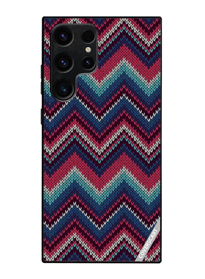COVERSCART Protective Case Cover For Samsung Galaxy S25 Ultra Weaved Pattern Design Multicolour