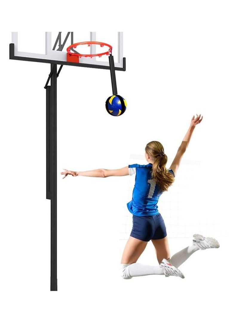 Generic Volleyball Hoop Spike Trainer, Basketball Hoop Training System, Volleyball Equipment Training Aid Improves Serving, Jumping, Arm Swing Mechanics and Spiking Power, perfect for Beginners Practicing  - Image 1