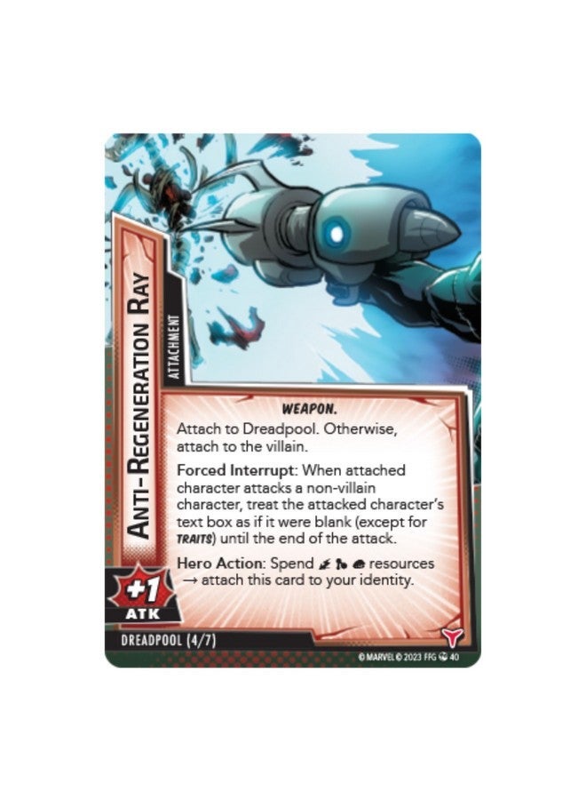 فانتزي فلايت غايمز Marvel Champions The Card Game Deadpool EXPANDED HERO PACK - لعبة إستراتيجية للأبطال الخارقين ، لعبة تعاونية للأطفال والكبار ، للأعمار من 14+ ، 1-4 لاعبين ، وقت لعب 45-90 دقيقة ، من صنع Fantasy Flight Games - Image 4