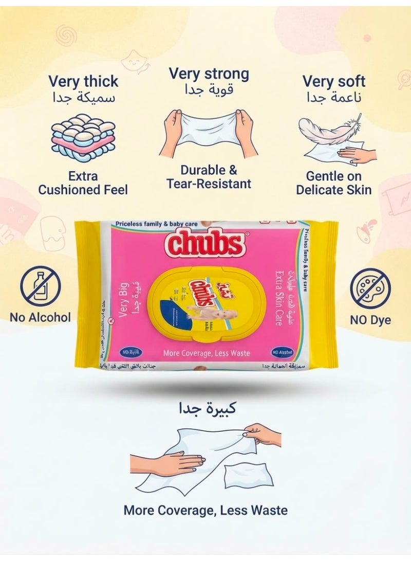 Chubs Baby Extra Skin care 40 Wipes - Image 4