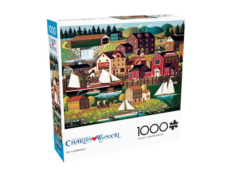 Buffalo Games - Charles Wysocki - The Cambridge - 1000 Piece Jigsaw Puzzle for Adults -Challenging Puzzle Perfect for Game Nights - Finished Size is 26.75 x 19.75 - Image 3