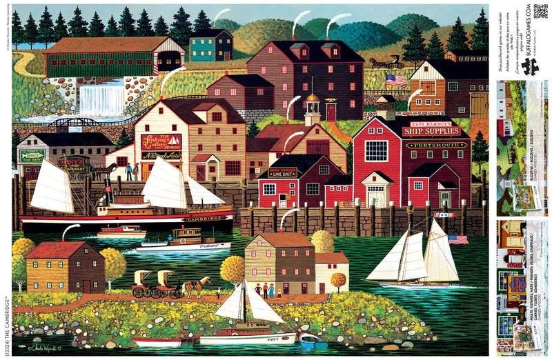 Buffalo Games - Charles Wysocki - The Cambridge - 1000 Piece Jigsaw Puzzle for Adults -Challenging Puzzle Perfect for Game Nights - Finished Size is 26.75 x 19.75 - Image 5