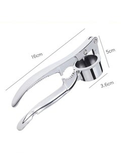 OMEVE Stainless Steel & Zinc Alloy Multi-Function Garlic Press Set - Extended Garlic Crusher, Peeler & Masher for Home Kitchen Use  - Image 5