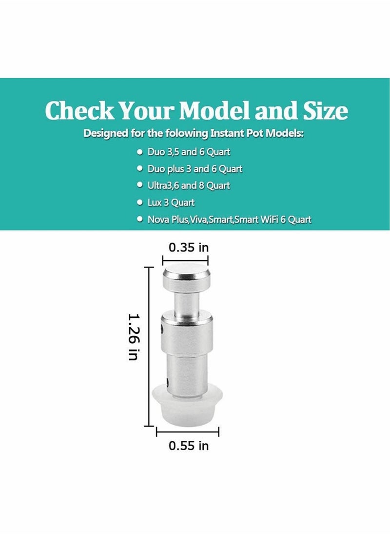 SYOSI - Steam Release Handle Original Float Valve Replacement Parts Universal Pressure Valve for Instant Pot with 3 Silicone Caps Gaskets for Instant Ultra 3, 6, 8 QT for Electric Pressure Cooker - Image 1