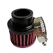 3DSKY 25mm Universal Air Intake Filter 1 Intake Cold Air Filter Auto Breathe Filter Vent Crankcase Cleaner with Adjustable ClampOn Breather Fits Car Motorcycle Red - Image 2