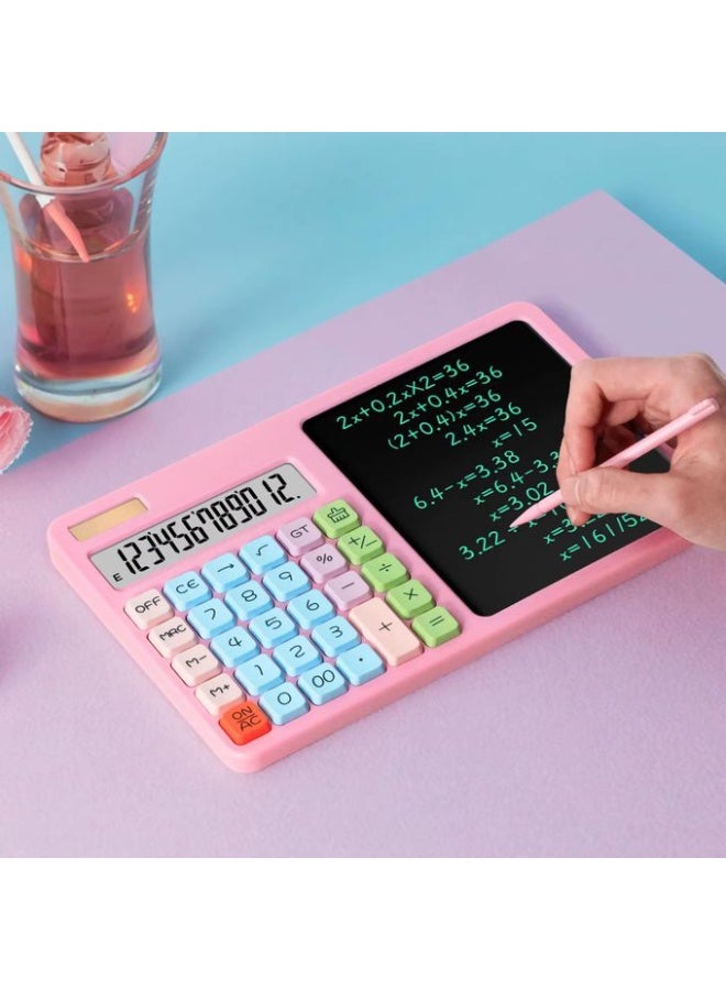 2-in-1 scientific calculator with large screen display, portable office LCD drawing board, erasable, multi-functional - Image 2