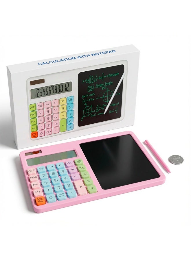 2-in-1 scientific calculator with large screen display, portable office LCD drawing board, erasable, multi-functional - Image 4