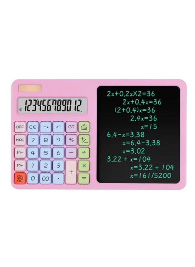 2-in-1 scientific calculator with large screen display, portable office LCD drawing board, erasable, multi-functional - Image 1