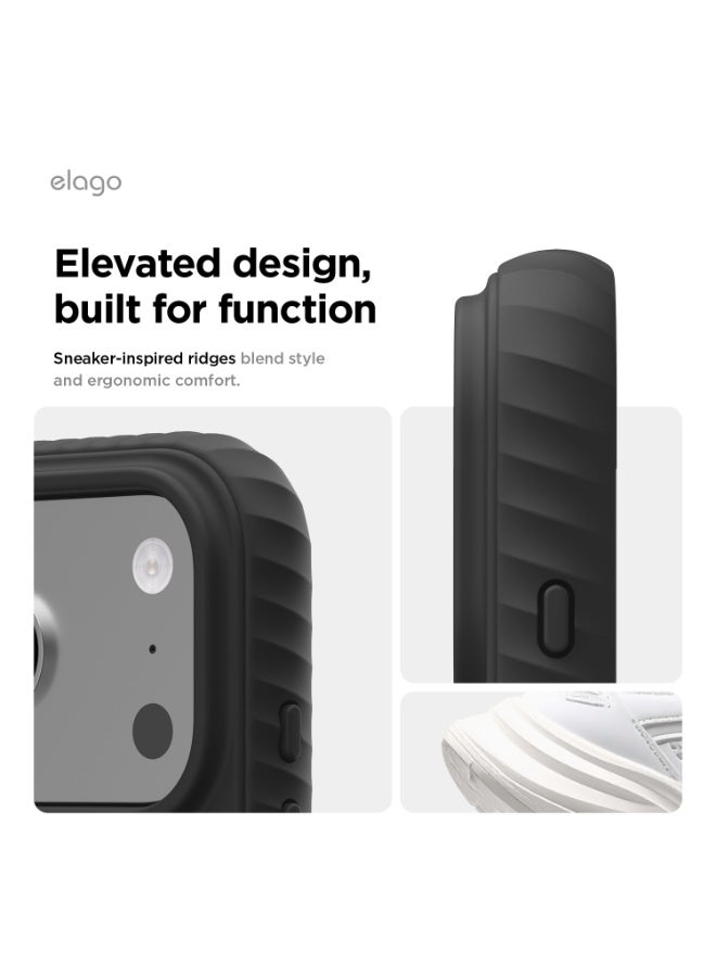 Elago Magnetic Ridge Silicone for iPhone 17 Pro case cover [Camera Control Button Cover] compatible with MagSafe Shockproof - Black - Image 3