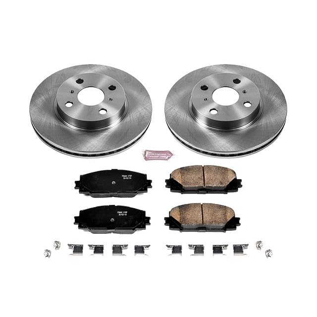 POWERSTOP Power Stop KOE5863 Autospecialty Front Replacement Brake Kit-OE Brake Rotors & Ceramic Brake Pads - Image 2