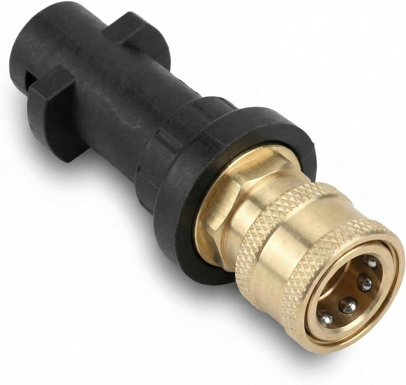 QWORK ® Pressure Washer Gun Adapter with 1/4" Quick Connect Female Fitting,Suitable for K-Series K2, K3, K4, K5, K6, K7 Pressure washers - Image 1
