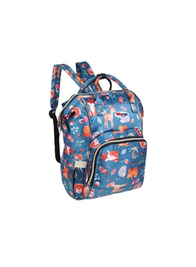 Chinmay Kids Diaper Bag Printed Waterproof Multifunctional Travel Backpack For New Born Backpack Diaper Bagblue Block  - Image 1