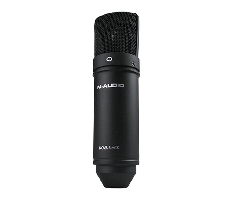 M-Audio NOVA Black Professional Studio Condenser Mic with Shock Mount XLR Cable - Image 1