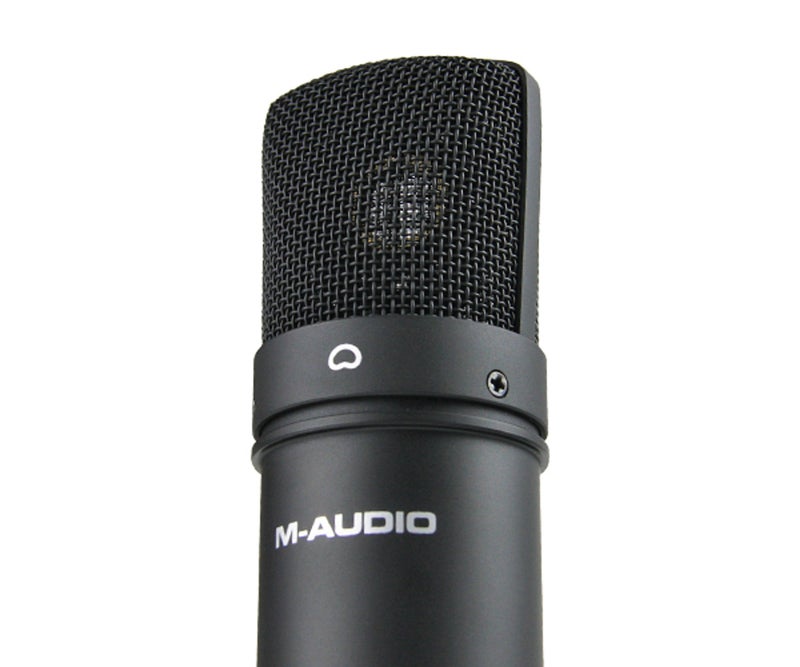 M-Audio NOVA Black Professional Studio Condenser Mic with Shock Mount XLR Cable - Image 4