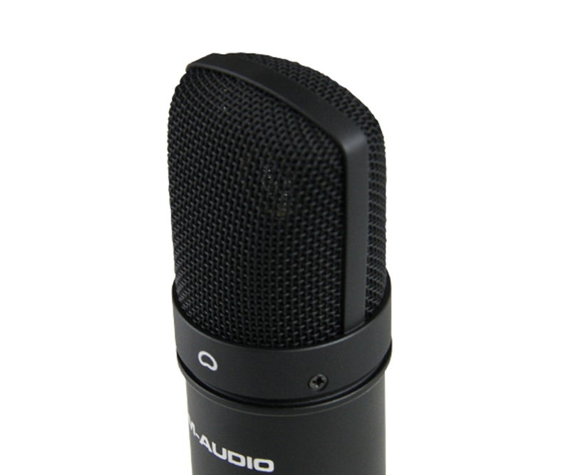 M-Audio NOVA Black Professional Studio Condenser Mic with Shock Mount XLR Cable - Image 3