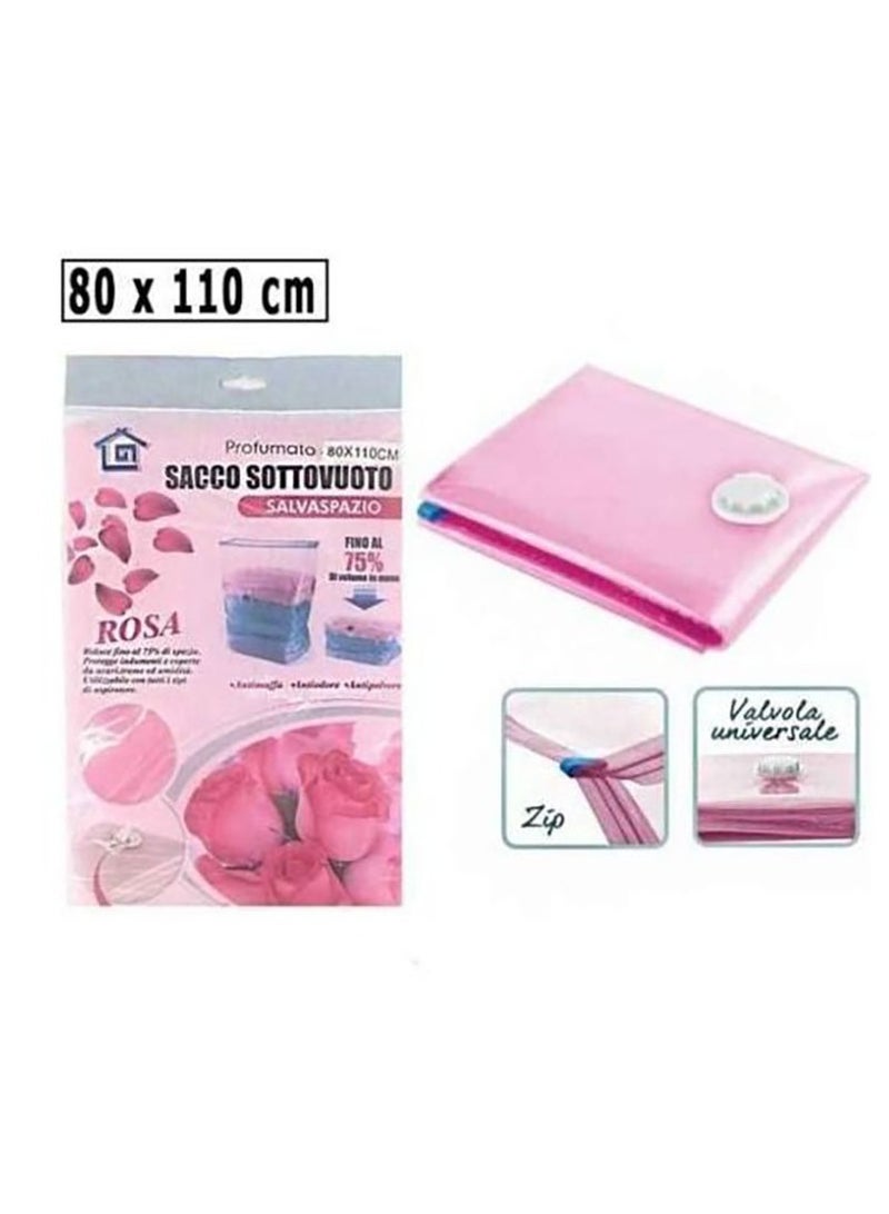 Airtight storage bag for clothes and blankets (70*110) rose scent - Image 1