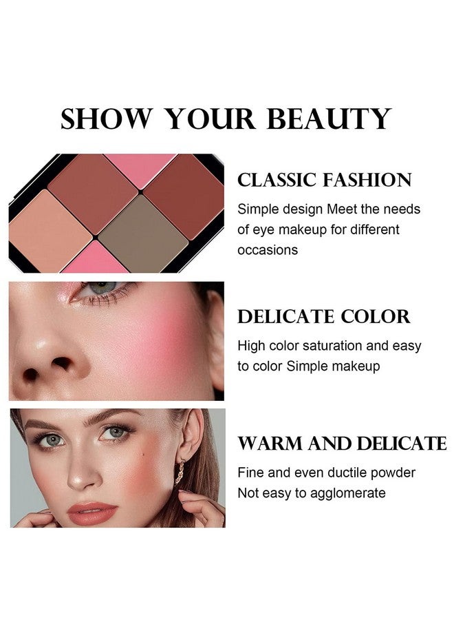 SURORAIN 12 Colors Blush Palettehighlighter Blush Powder Makeuplong Wearingsmudge Proofnatural Lookingblendable Cruelty Free Matte Finishcontour And Highlight Blush Palette Face Cosmetics Makeup - Image 4