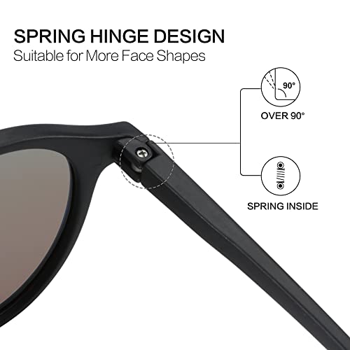 ZENOTTIC Polarized Round Sunglasses, Stylish Sunglasses for Men and Women Retro Classic, Multi-Style Selection - Image 4