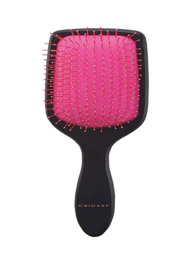 Cricket Copper Clean Designer Large Paddle Copper Bristle Hair Brush - Wide Paddle for Gentle Detangling, – Ideal for All Types, Hair Brushes for Women & Men - Matte Black - Image 1
