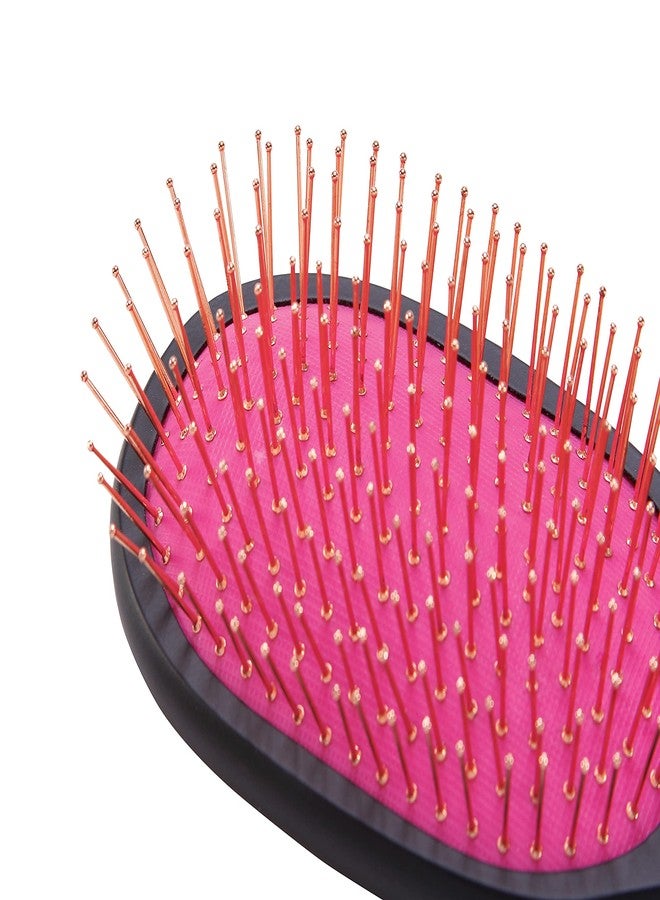 Cricket Copper Clean Designer Large Paddle Copper Bristle Hair Brush - Wide Paddle for Gentle Detangling, – Ideal for All Types, Hair Brushes for Women & Men - Matte Black - Image 3