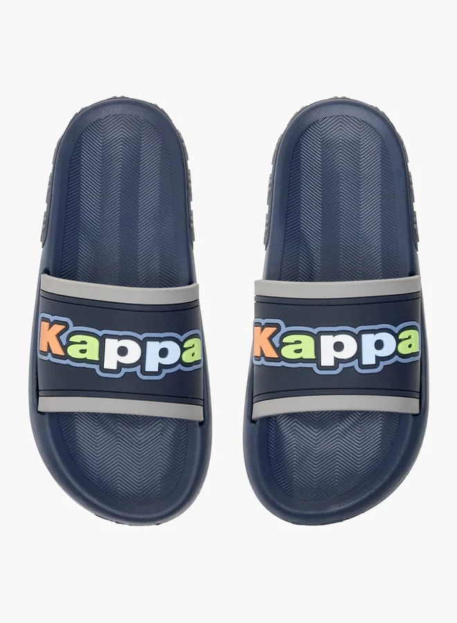 Kappa Boys' Logo Detail Slip-On Slides