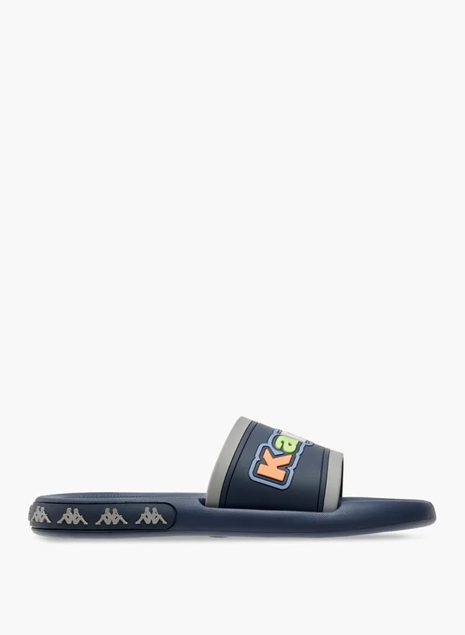 Kappa Boys' Logo Detail Slip-On Slides