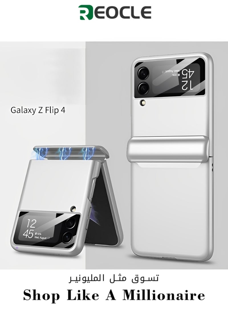 REOCLE Aero Flex Samsung Galaxy Z Flip 4 Case with Hinge Protection Protective Slim Cover Protective Body with Hinge Protector for Samsung Galaxy Z Flip 3 4 5 - Image 1
