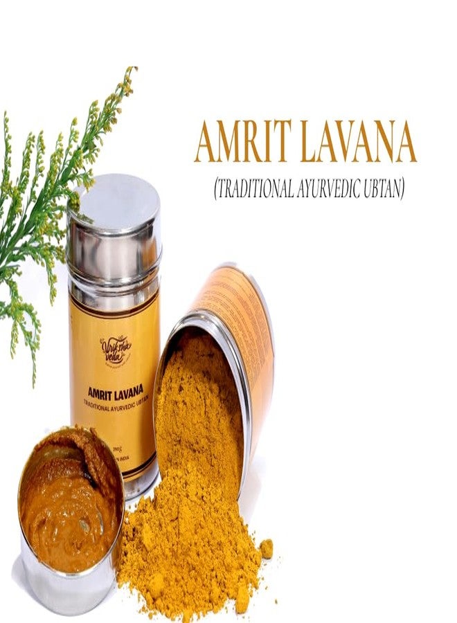 Vriksha Veda Amrit Lavana Traditional Ayurvedic Ubtan Powder, Natural Body Cleansing Powder - Image 4