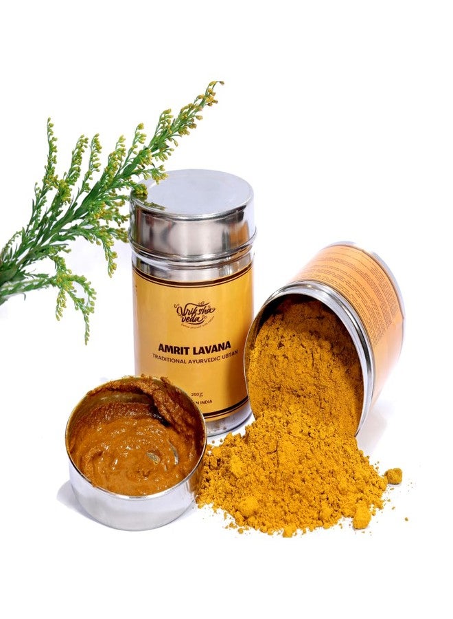 Vriksha Veda Amrit Lavana Traditional Ayurvedic Ubtan Powder, Natural Body Cleansing Powder - Image 1