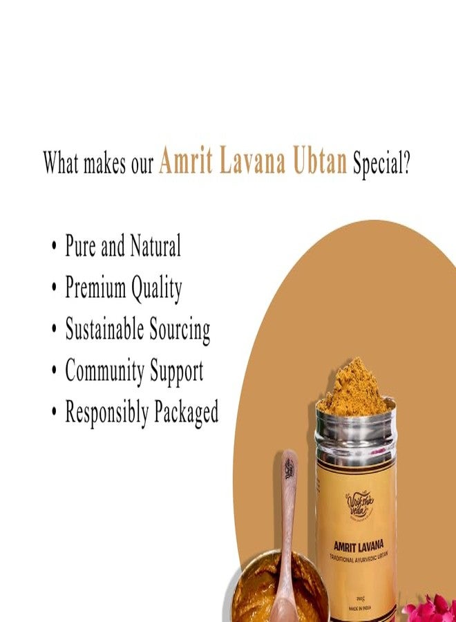 Vriksha Veda Amrit Lavana Traditional Ayurvedic Ubtan Powder, Natural Body Cleansing Powder - Image 2
