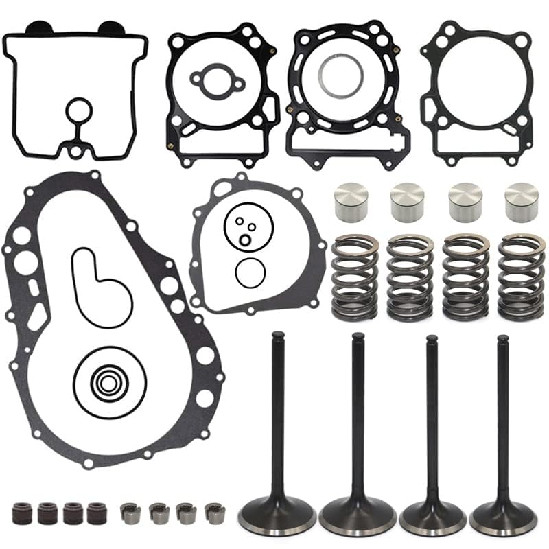 HWKWAZ Intake Exhaust Valve Lifter Bucket Seal Gasket Spring Kit Compatible with Suzuki LTZ400 LT-Z400 2003-2008 - Image 2