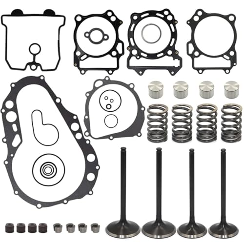 HWKWAZ Intake Exhaust Valve Lifter Bucket Seal Gasket Spring Kit Compatible with Suzuki LTZ400 LT-Z400 2003-2008 - Image 1
