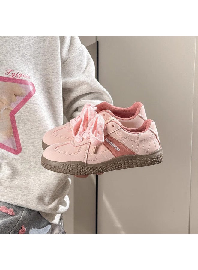 Pull Back Huili Women's New Dexun Shoes Dopamine Soft-soled Sneakers For Women L065br Light Pink/pink 35 - Image 4