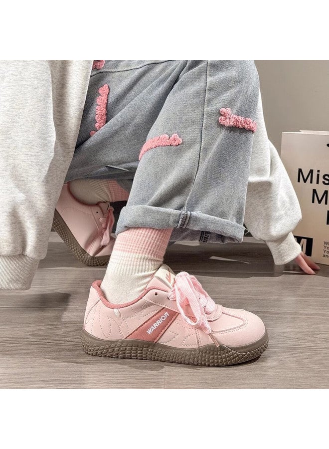 Pull Back Huili Women's New Dexun Shoes Dopamine Soft-soled Sneakers For Women L065br Light Pink/pink 35 - Image 1