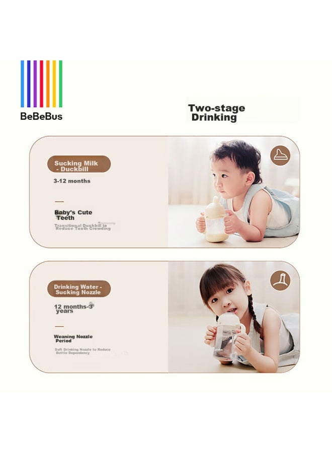 Bebebus Rainbow Sippy Cup With Straw, Non-sippy Cup For Babies 3 Months And Above, Anti-choking, 200ml - Image 3