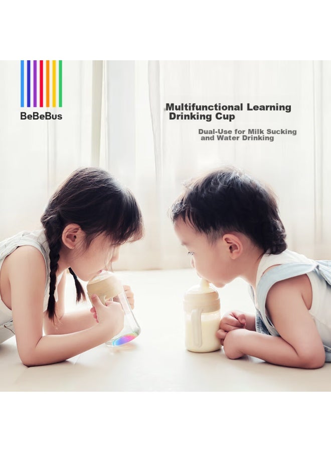 Bebebus Rainbow Sippy Cup With Straw, Non-sippy Cup For Babies 3 Months And Above, Anti-choking, 200ml - Image 2